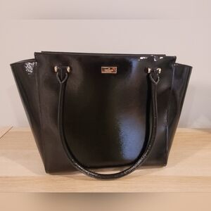 Kate Spade Glossy Black Tote